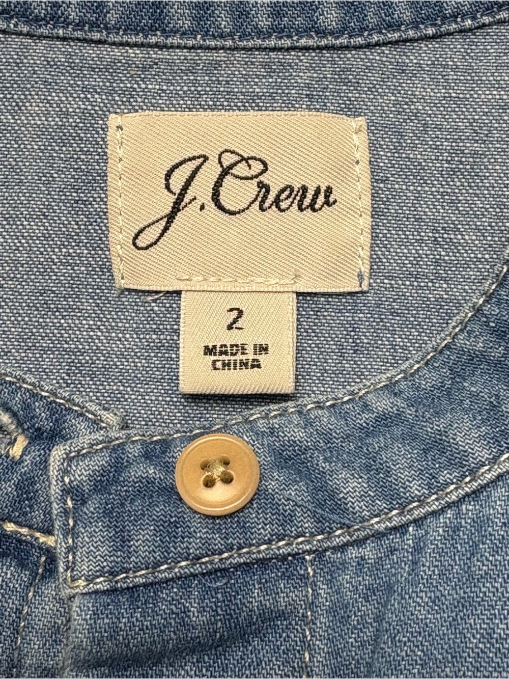 J Crew Western Indigo Denim Midi Shirt Dress Size 2 Blue Belted Long Sleeve - Picture 11 of 13